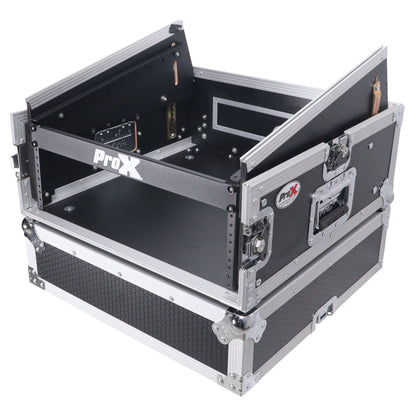 ProX T-4MRSS MK2 4U Vertical Rack and 10U Top Adjustable Angle Slant Mixer
