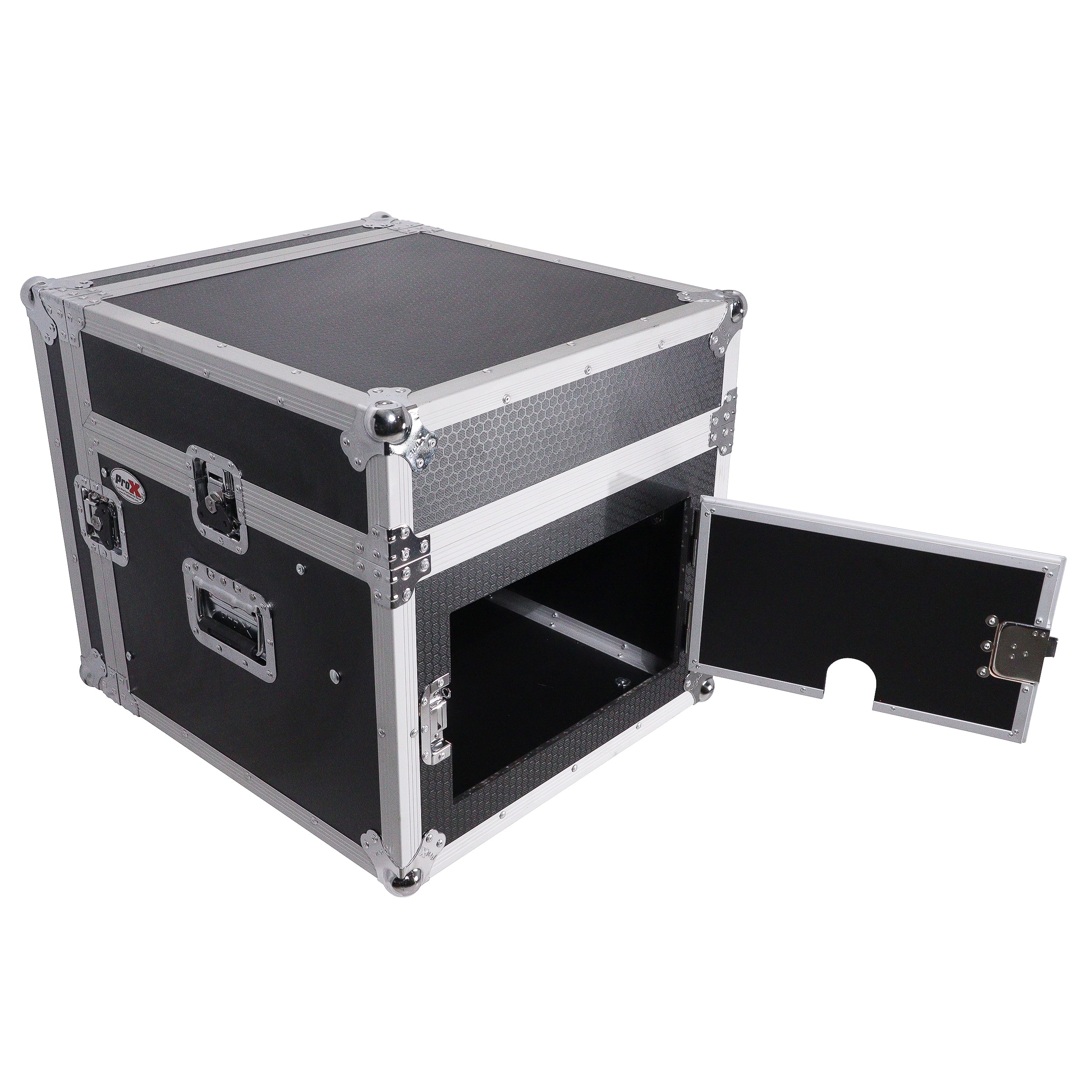 ProX T-6MRSS MK2 6U Vertical Rack and 10U Top Adjustable Angle Slant Mixer