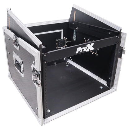 ProX T-6MRSS MK2 6U Vertical Rack and 10U Top Adjustable Angle Slant Mixer