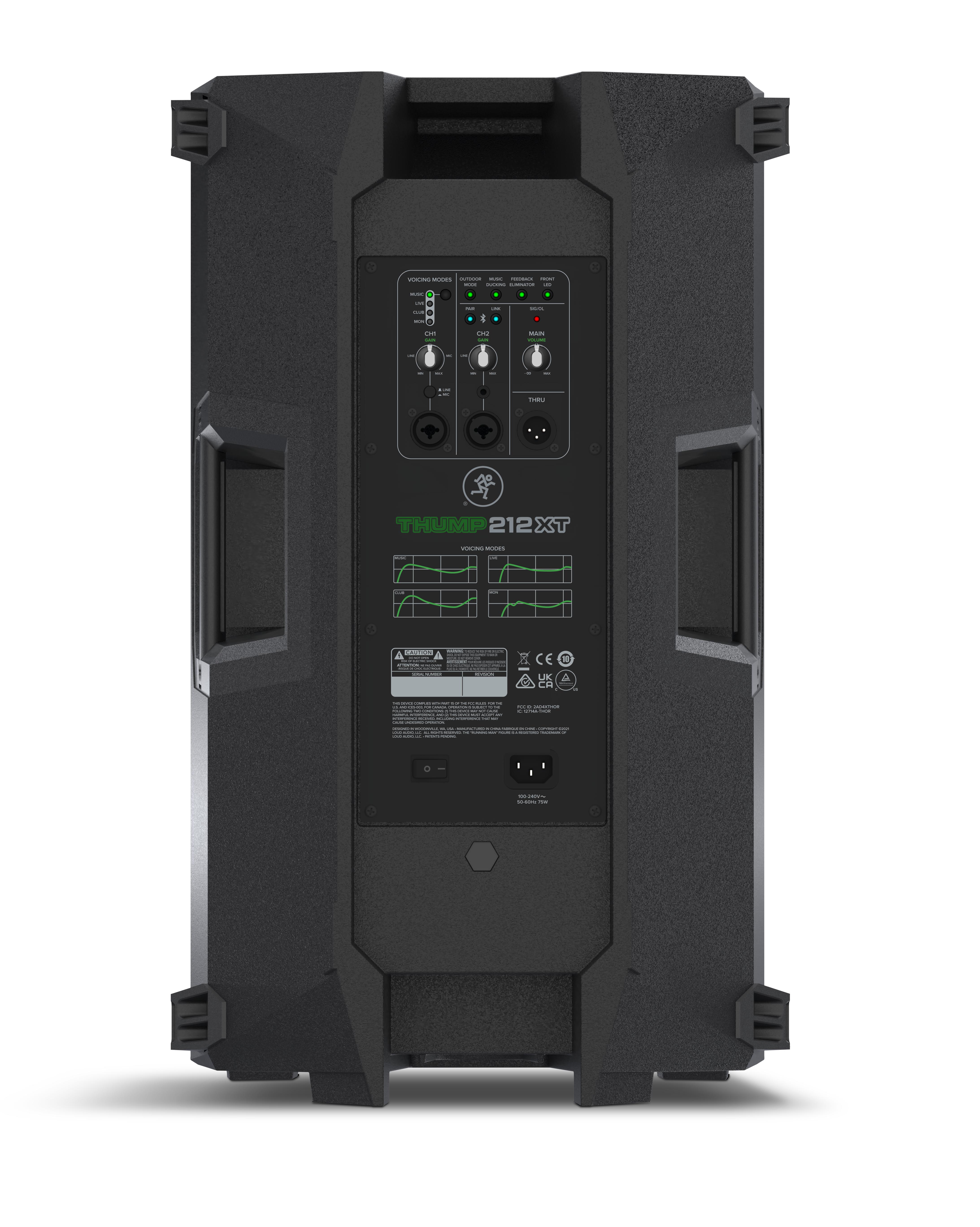 Mackie THUMP212XT 1400W 12 Powered PA Loudspeaker System with DSP and Bluetooth