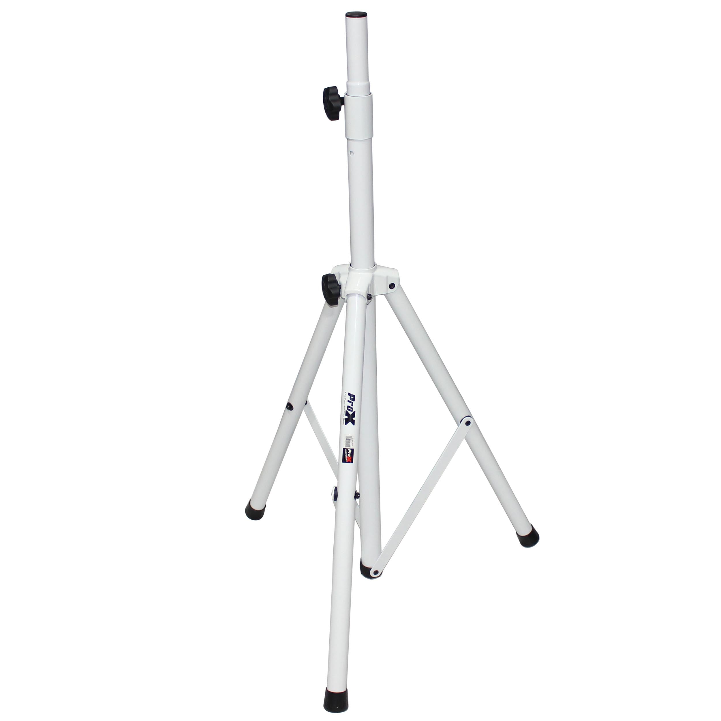 ProX T-SS28P White Heavy-Duty All Metal Speaker Tripod Stand Set of 2