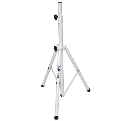 ProX T-SS28P White Heavy-Duty All Metal Speaker Tripod Stand Set of 2