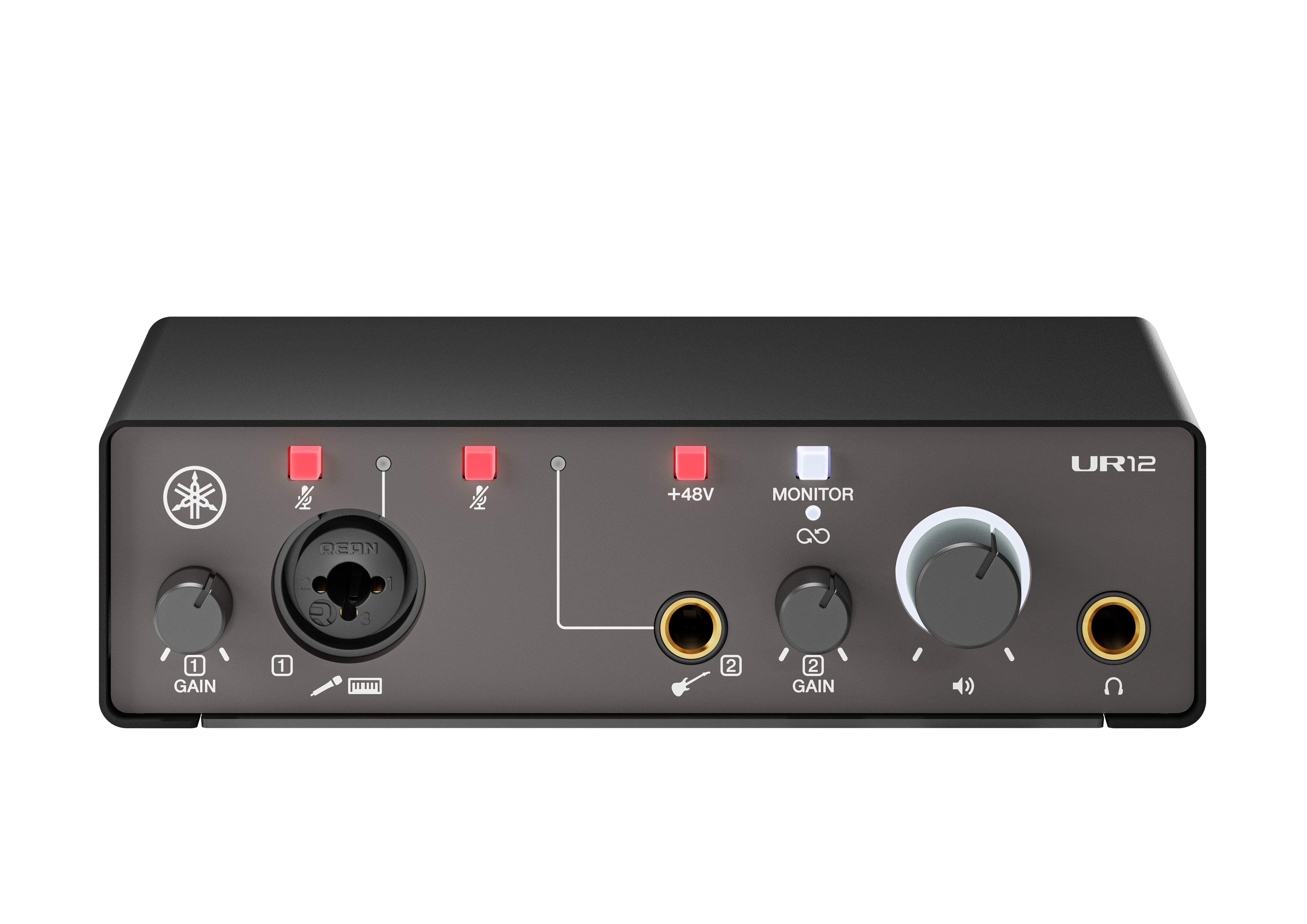 Yamaha UR12MK3 B 2 x 2 USB 2.0 Audio Interface with one mic preamp and 24-bit/192 kHz support