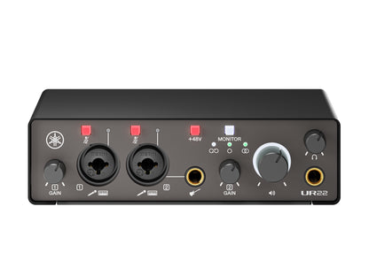 Yamaha UR22MK3 B 2 x 2 USB 2.0 Audio Interface with two mic preamps and 24-bit/192 kHz support