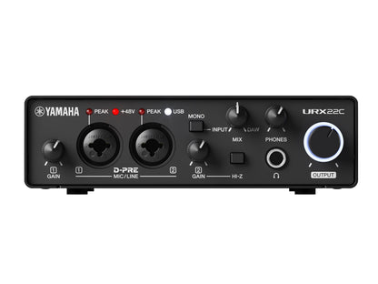 Yamaha URX22C 6-in/4-out USB-C Audio/MIDI Interface