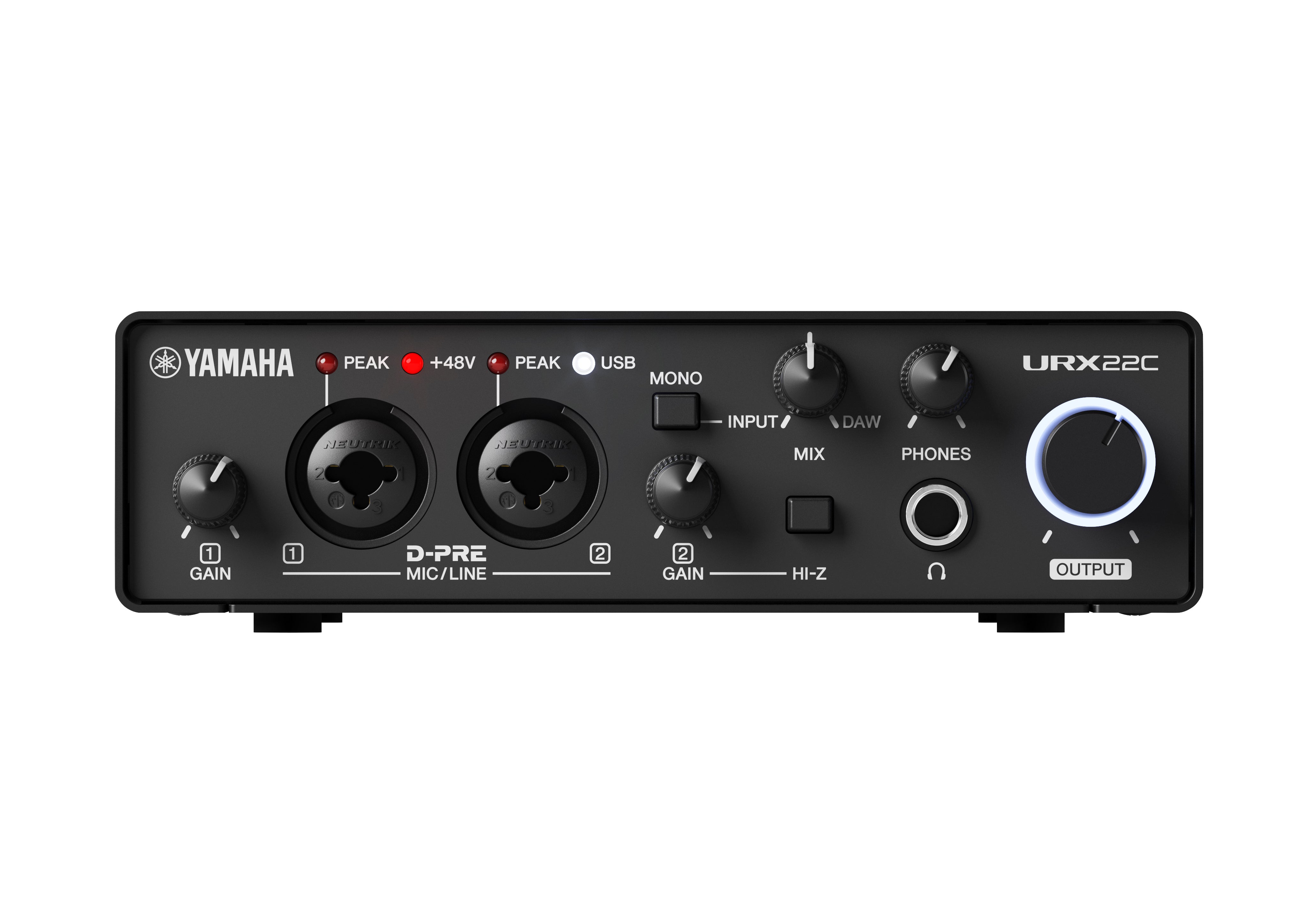 Yamaha URX22C 6-in/4-out USB-C Audio/MIDI Interface