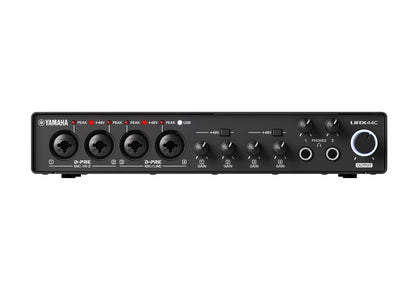 Yamaha URX44C 6-in/4-out USB-C Audio/MIDI Interface with 32-bit/192kHz support, 4 combo and 2 line inputs, DSP-powered mixing/effects for a seamless creative and streaming workflow