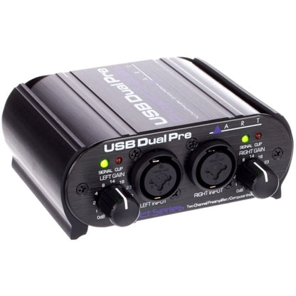 ART USB Dual Pre Battery Powered USB Preamp/Interface w/ 2 x XLR/TRS Inputs