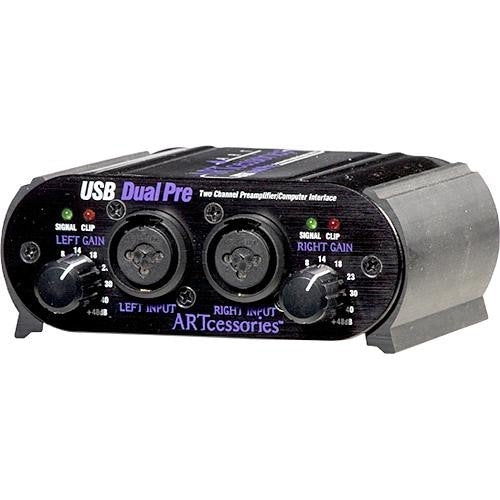 ART USB Dual Pre Battery Powered USB Preamp/Interface w/ 2 x XLR/TRS Inputs