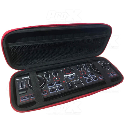 Prox XB-DJ2GO2 Lightweight Hardshell DJ Controller for Numark DJ GO2 and Wireless Mic