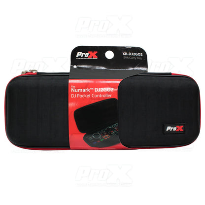 Prox XB-DJ2GO2 Lightweight Hardshell DJ Controller for Numark DJ GO2 and Wireless Mic