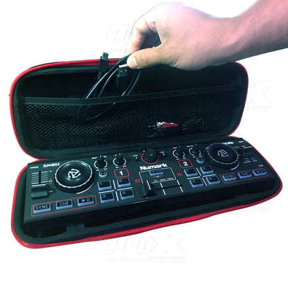 Prox XB-DJ2GO2 Lightweight Hardshell DJ Controller for Numark DJ GO2 and Wireless Mic