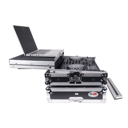 ProX Flight Road Case with Laptop Shelf for Pioneer DDJ-FLX4/DDJ-400/DDJ-SB3 Controlers