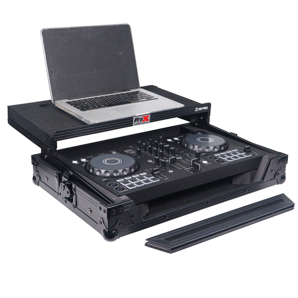 ProX Flight Road Case with Laptop Shelf for Pioneer DDJ-FLX4/DDJ