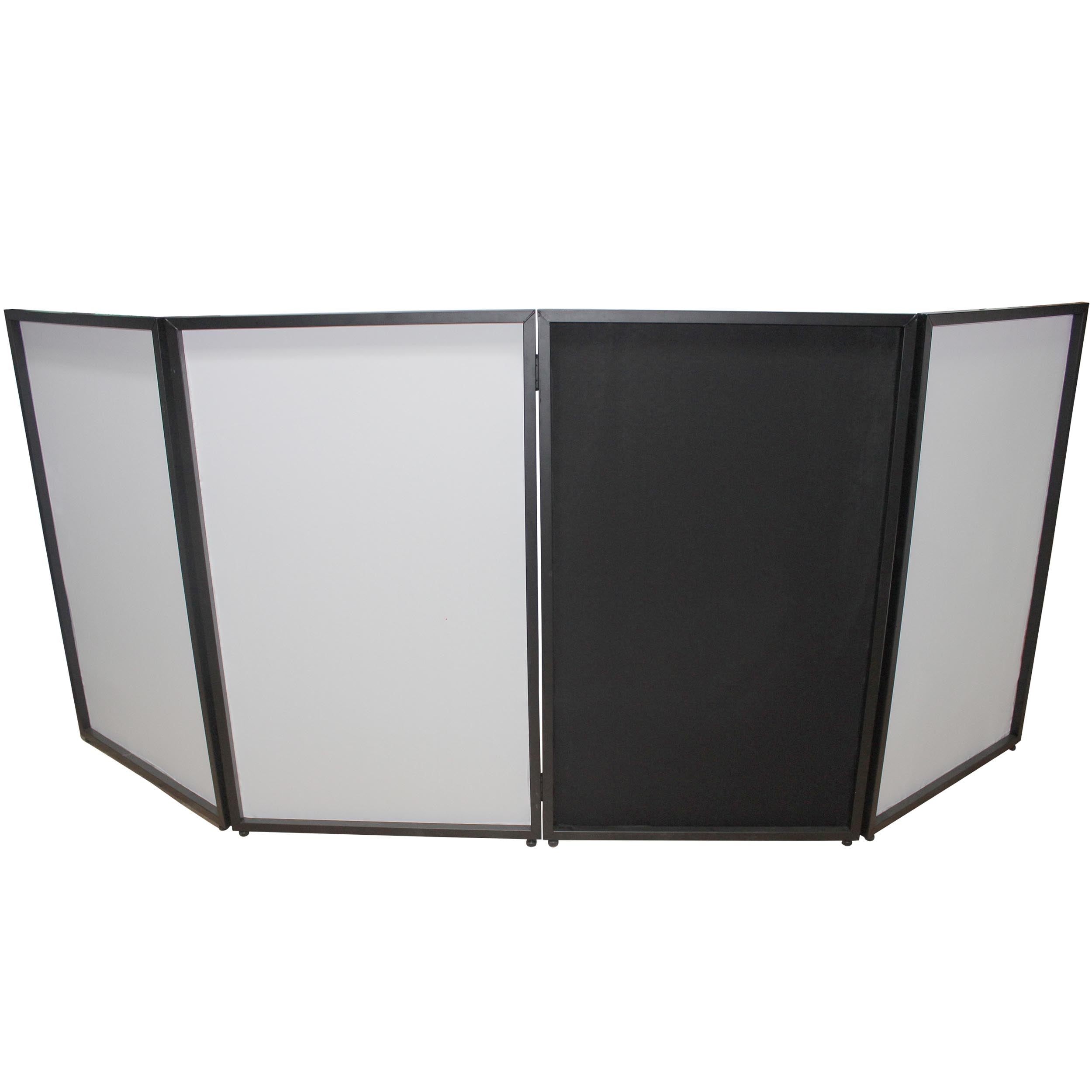 ProX XF-4X3048BMK2 4 Panel DJ Facade with Black and White Scrims