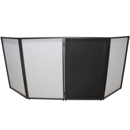 ProX XF-4X3048BMK2 4 Panel DJ Facade with Black and White Scrims