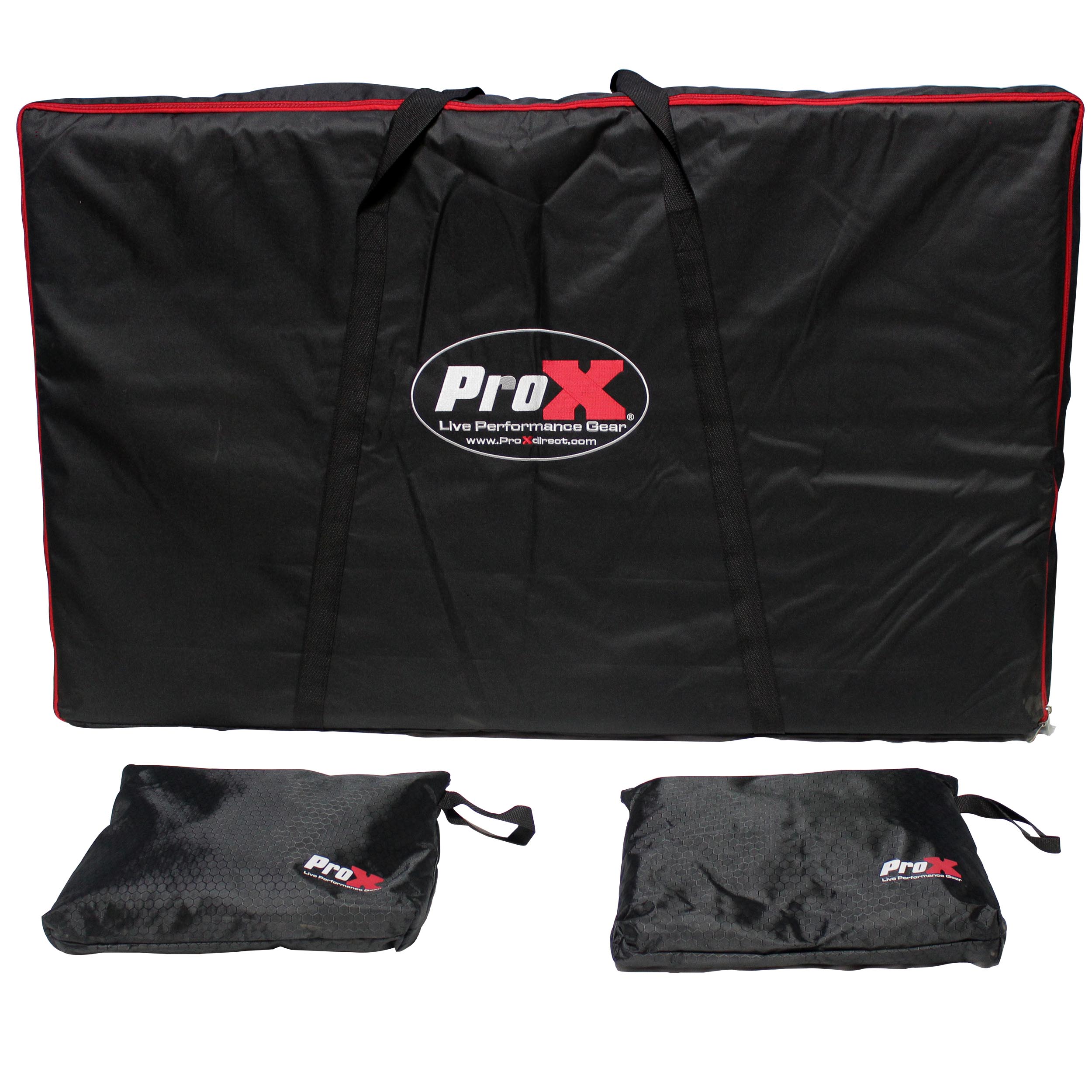 ProX XF-4X3048BMK2 4 Panel DJ Facade with Black and White Scrims