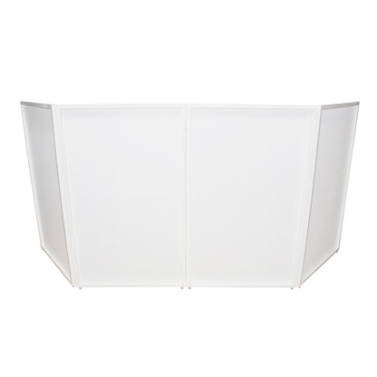 ProX XF-4X3048BW-MK2 Four Panel Collapse and Go DJ Facade with White Frame and Carry Bag