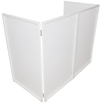 ProX XF-4X3048BW-MK2 Four Panel Collapse and Go DJ Facade with White Frame and Carry Bag