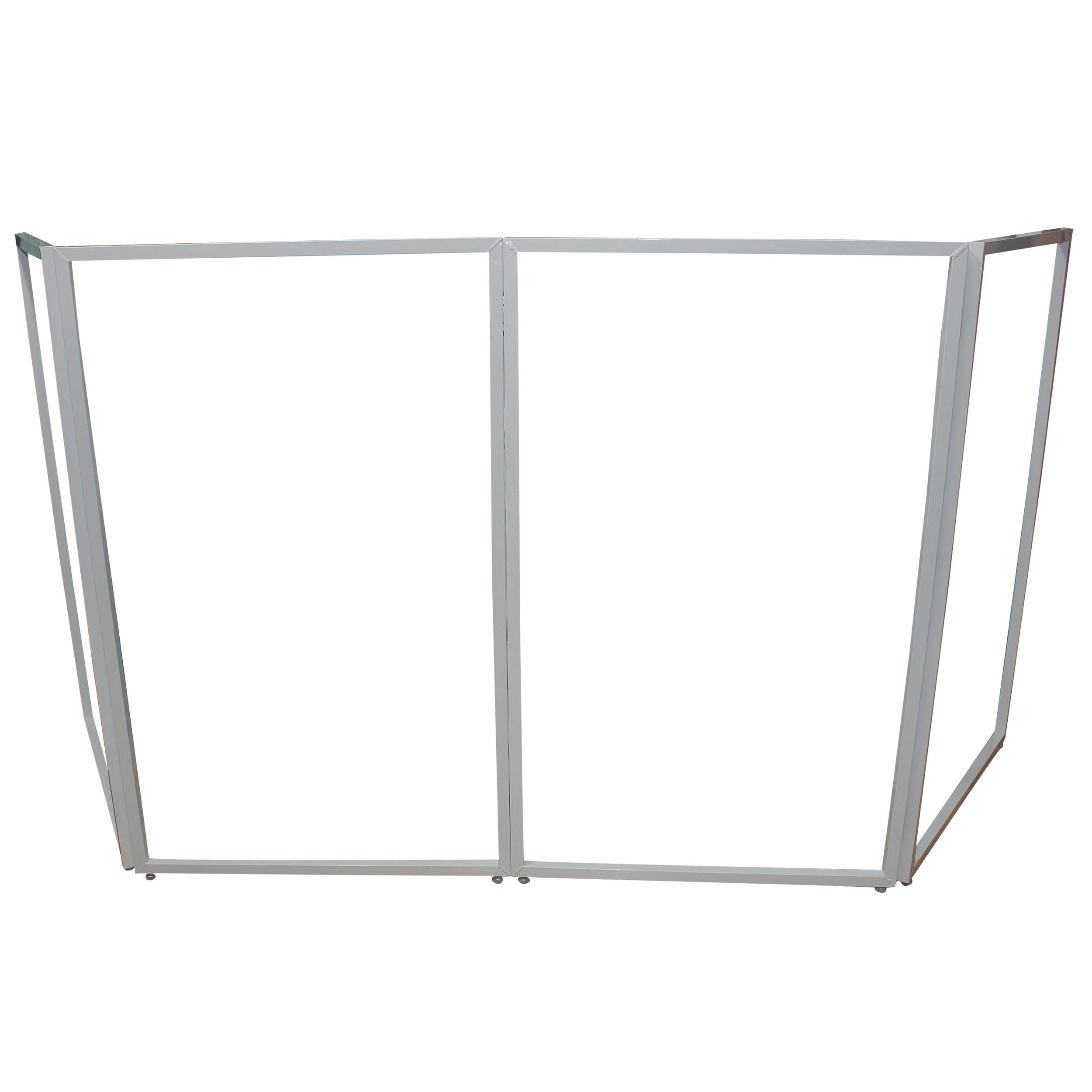 ProX XF-4X3048BW-MK2 Four Panel Collapse and Go DJ Facade with White Frame and Carry Bag