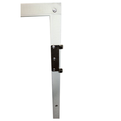 ProX XF-4X3048BW-MK2 Four Panel Collapse and Go DJ Facade with White Frame and Carry Bag
