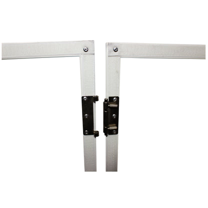 ProX XF-4X3048BW-MK2 Four Panel Collapse and Go DJ Facade with White Frame and Carry Bag