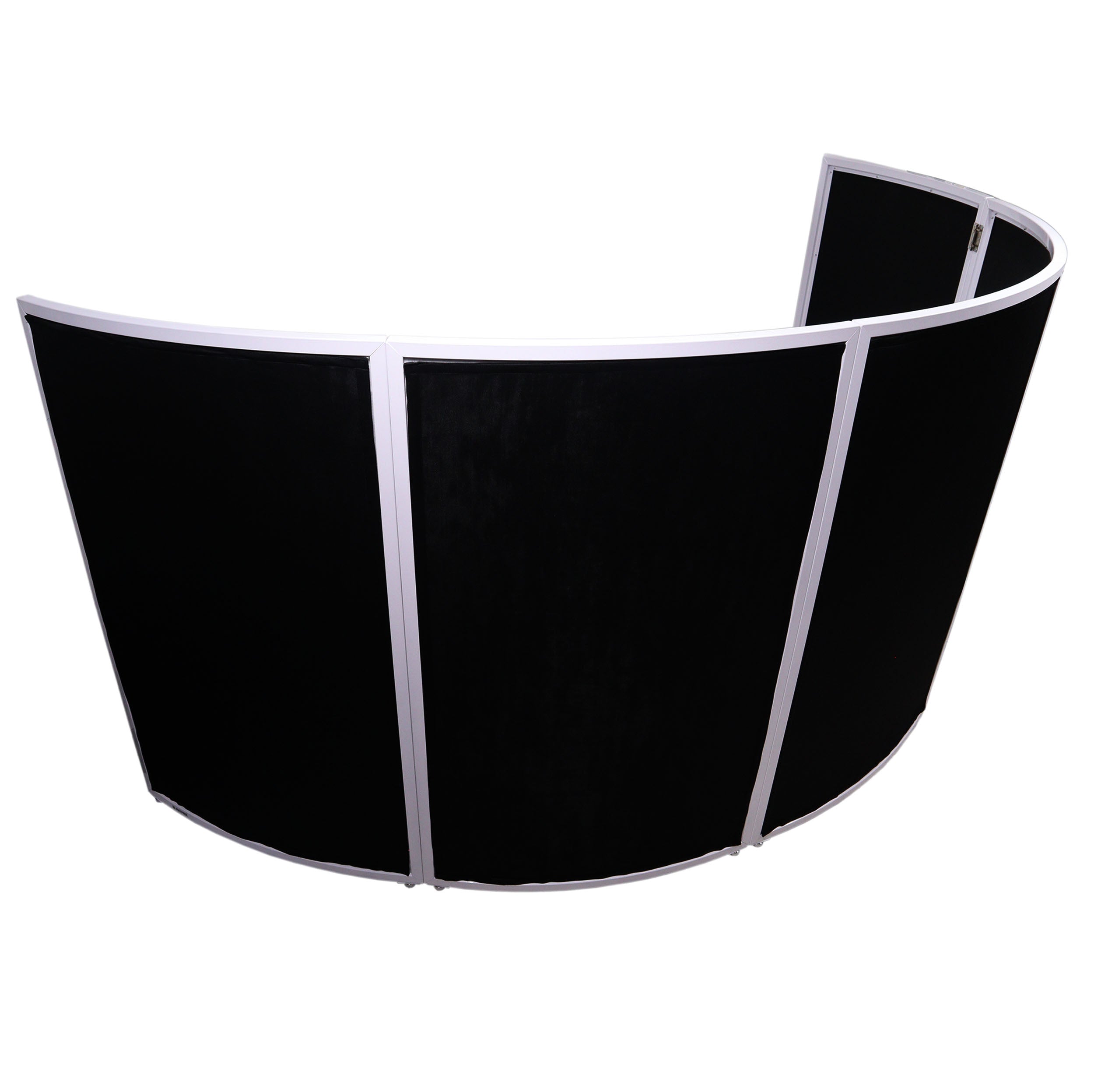 ProX XF-LUNAWH Five Panel DJ Facade with Black and White Scrim