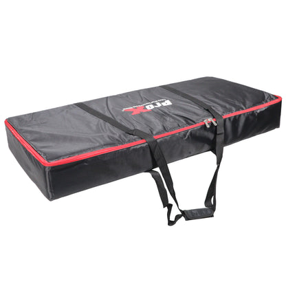 ProX XF-VISTAWH Vista DJ Booth Facade Table Station with Black and White Scrim