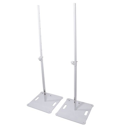 ProX Polaris Set of 2 White Speaker Stands
