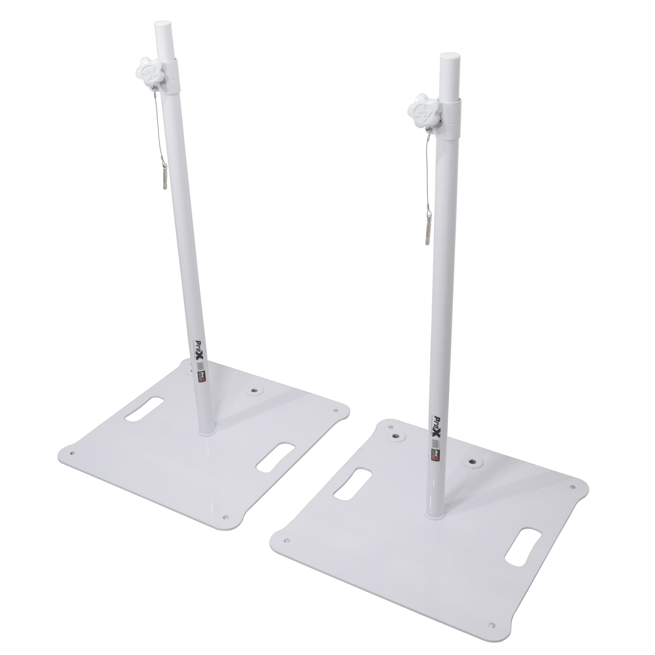 ProX Polaris Set of 2 White Speaker Stands