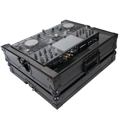 ProX X-PRIMEGO BL Flight Case for Denon Prime Go DJ Controller Black on Black