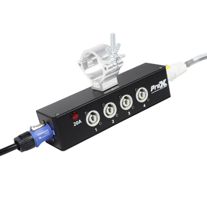 ProX X-PWC X 4BOX Power Center Four-way Splitter
