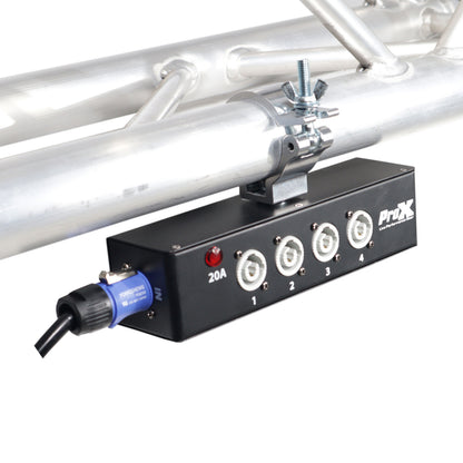 ProX X-PWC X 4BOX Power Center Four-way Splitter