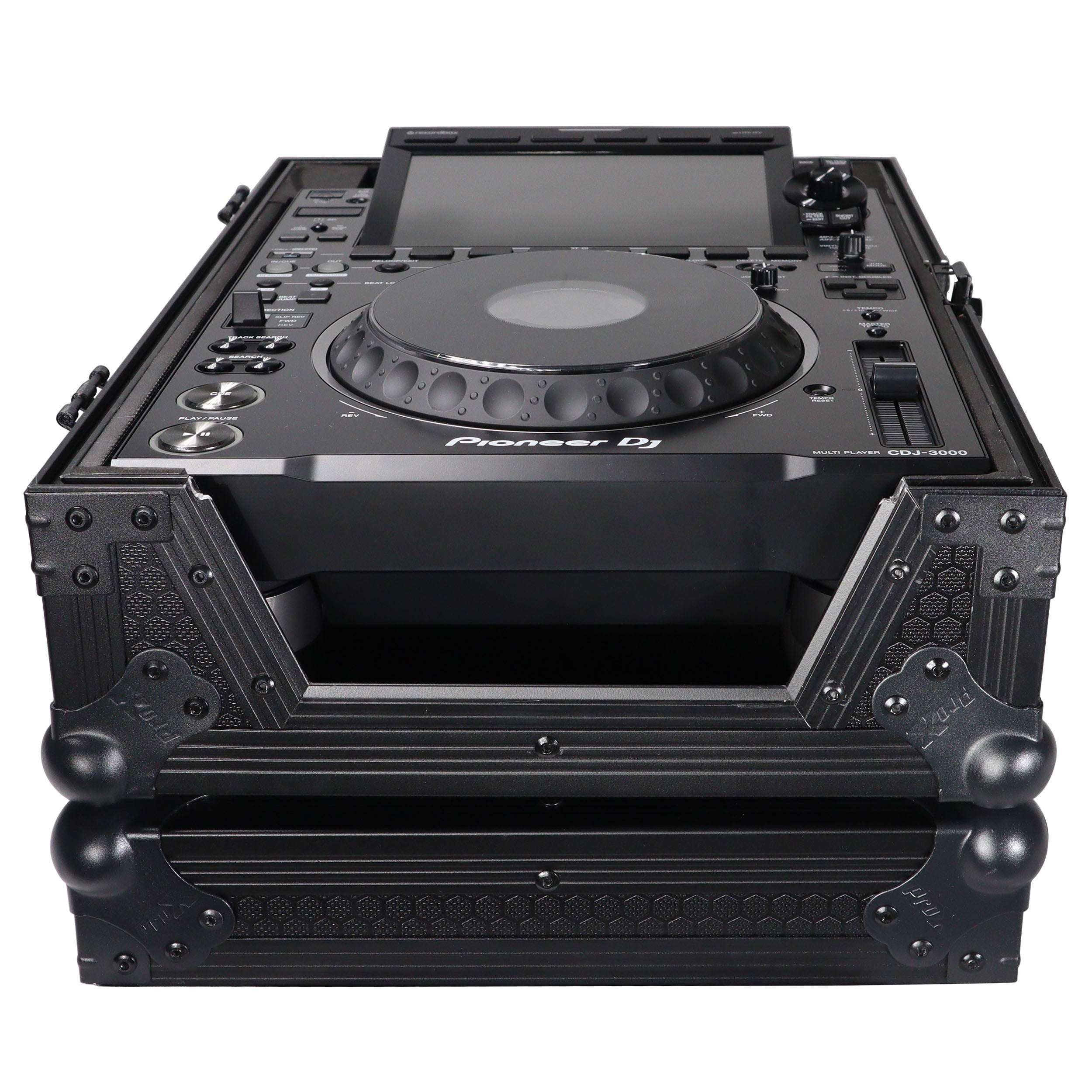 ProX XS-CDJ-3000 BL Flight Case for Pioneer CDJ-3000 DJ Multi Player Black on Black