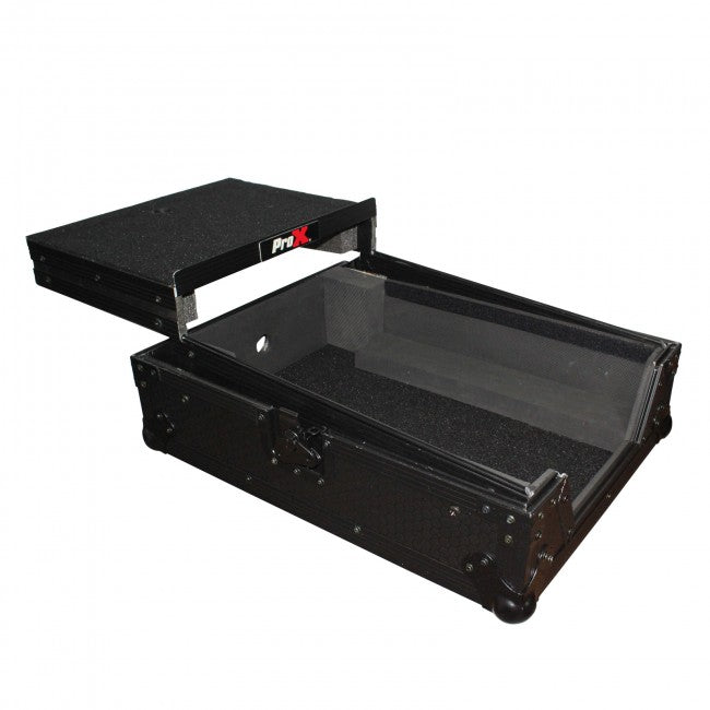 ProX fits Pioneer DJM-S9 Mixer Flight Case with Sliding Laptop Shelf Black on Black