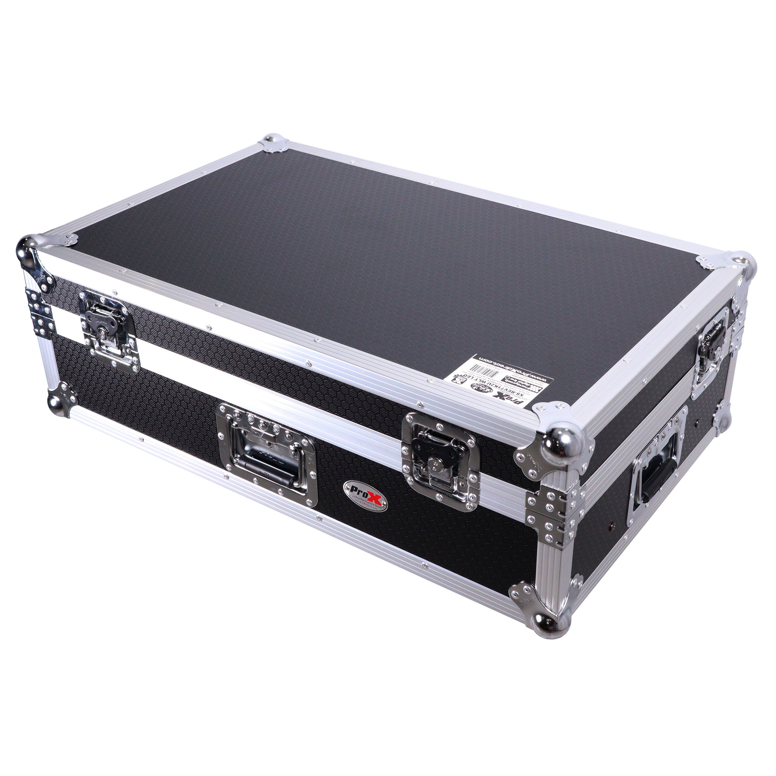ProX XS-FLX102UWLT Flight Style Road Case with Laptop Shelf and 2U Rack Space for Pioneer DDJ-FLX10