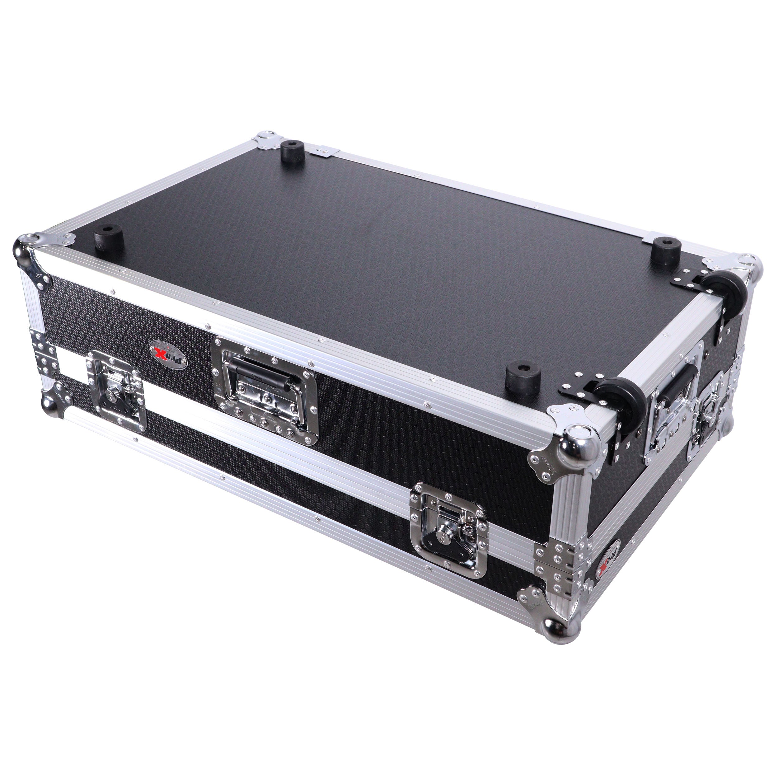 ProX XS-FLX102UWLT Flight Style Road Case with Laptop Shelf and 2U Rack Space for Pioneer DDJ-FLX10