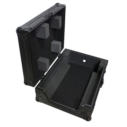 ProX XS-M12BL Flight Case for 12 Large Format DJ Mixers Black on Black