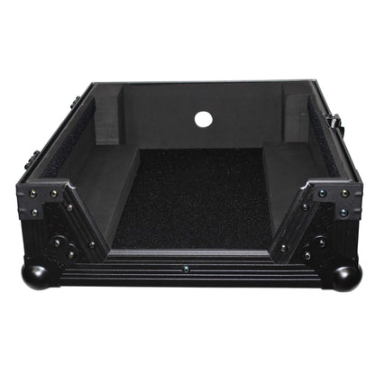 ProX XS-M12BL Flight Case for 12 Large Format DJ Mixers Black on Black