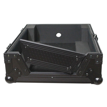 ProX XS-M12BL Flight Case for 12 Large Format DJ Mixers Black on Black
