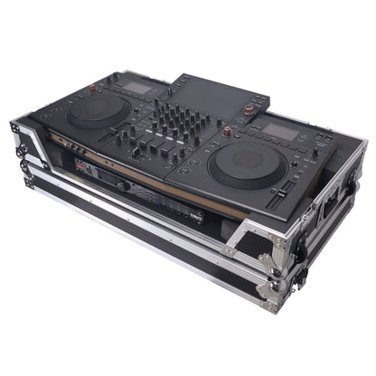 ProX ATA Flight Style Road Case For Pioneer Opus Quad DJ Controller with 1U Rack Space and Wheels