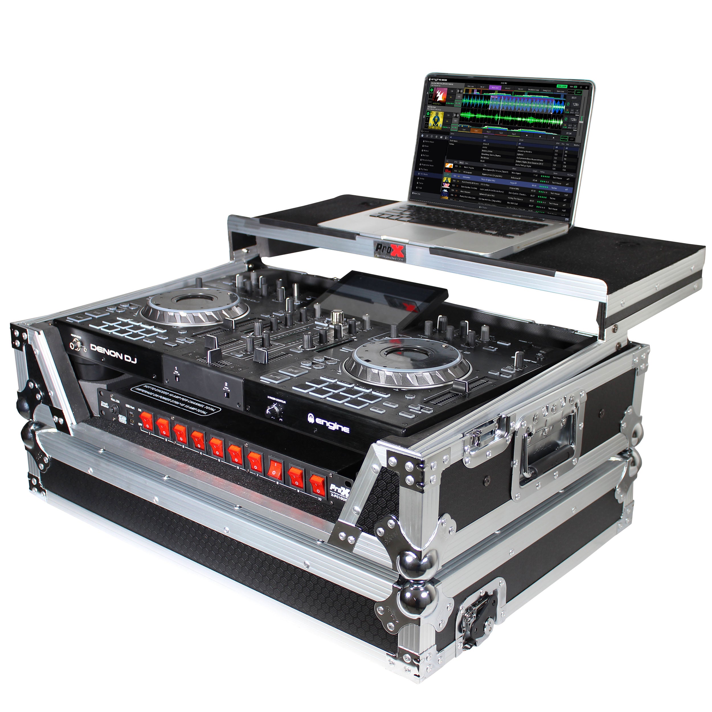 ProX XS-PRIME2 LT Flight Case for Denon Prime 2 DJ Controller