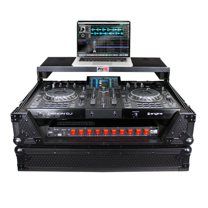 ProX XS-PRIME2 LTBL Flight Case for Denon Prime 2 Controller Black on Black