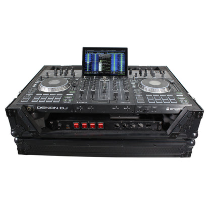 ProX XS-PRIME4 WBL Flight Case for Denon Prime 4 DJ Controller Black on Black