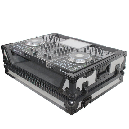 ProX XS-PRIME4 WGB Flight Case for Denon Prime 4 DJ Controller Black on Gray