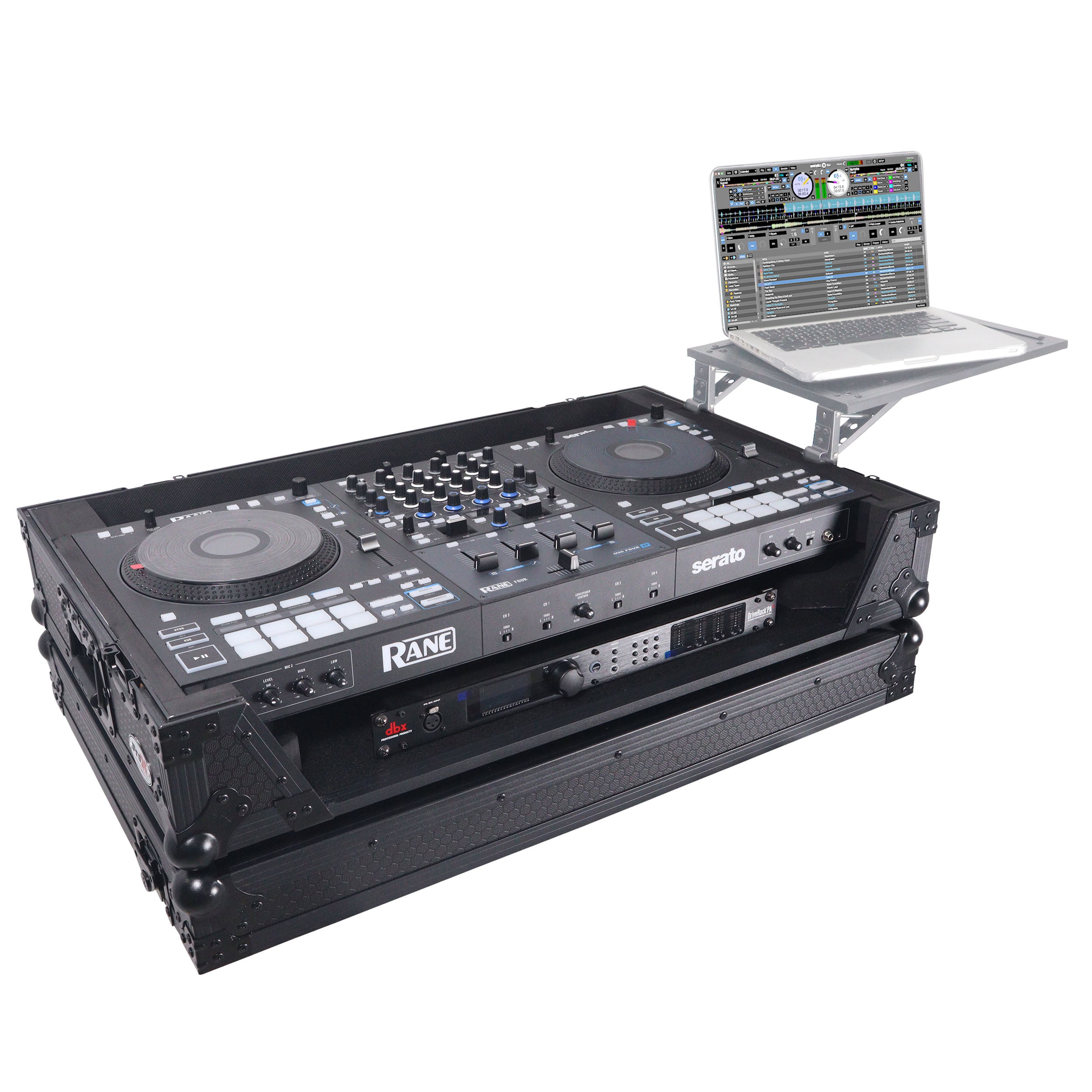 ProX XS-RANEFOUR Flight Style Road Case for RANE Four Controller (Black)