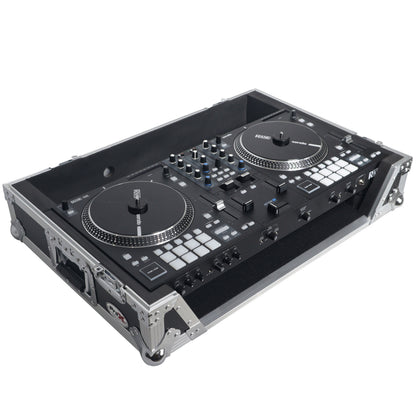 ProX XS-RANEONE-W Rane ONE Flight Case w/ Wheels & 1U Rack Silver/Black