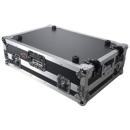 ProX XS-RANEONE-W Rane ONE Flight Case w/ Wheels & 1U Rack Silver/Black
