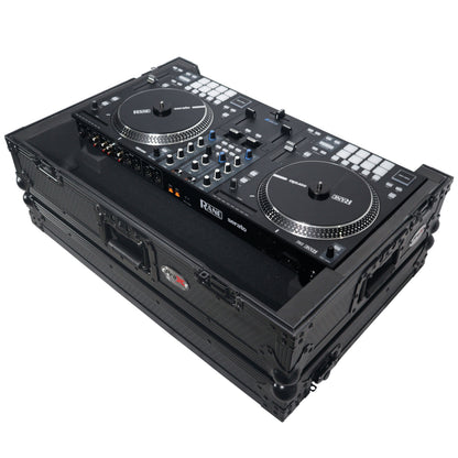 ProX XS-RANEONE-WBL Rane ONE Flight Case w/ Wheels & 1U Rack Black/Black