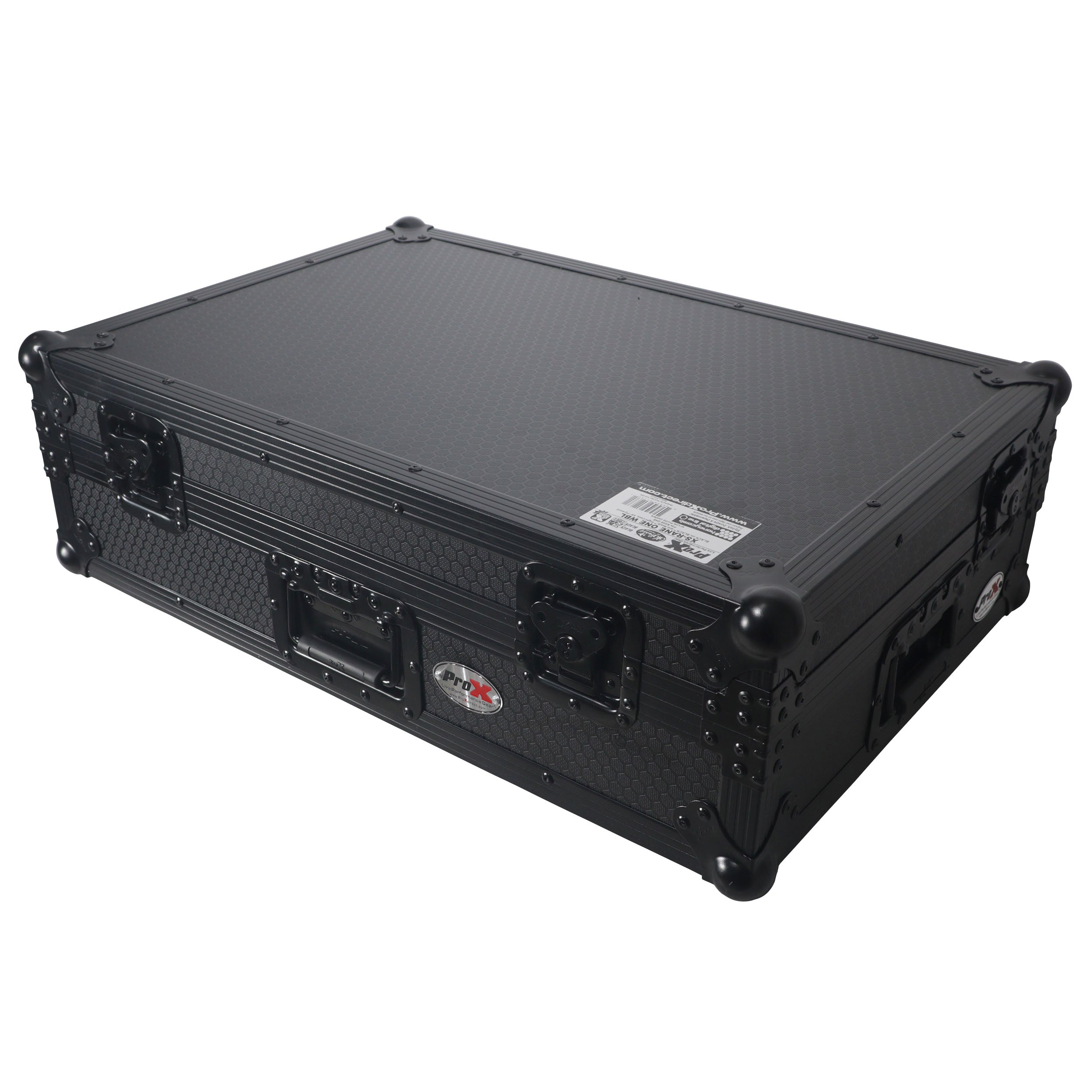 ProX XS-RANEONE-WBL Rane ONE Flight Case w/ Wheels & 1U Rack Black/Black